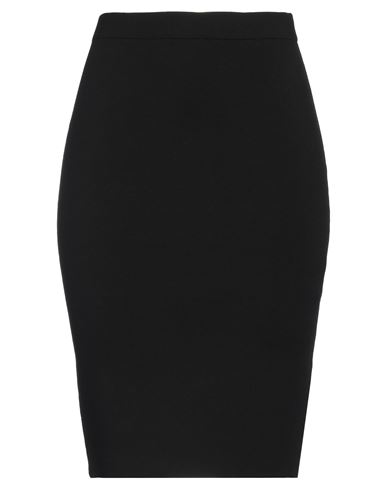 Shop Saint Laurent Woman Midi Skirt Black Size M Wool, Polyamide, Elastane