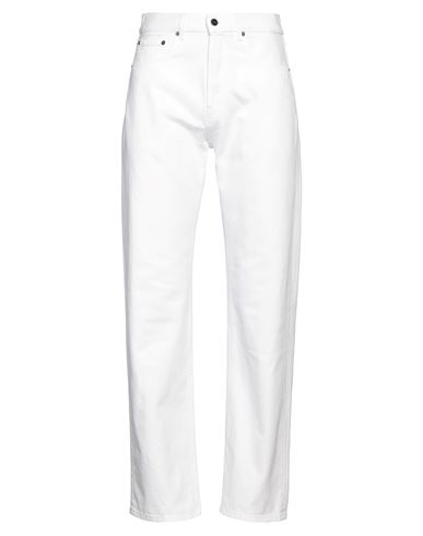 Jacquemus Man Jeans White Size 33 Cotton