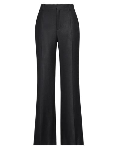 Shop Chloé Woman Pants Black Size 8 Silk, Virgin Wool