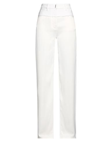 Givenchy Woman Pants Cream Size 27 Cotton, Elastane In White