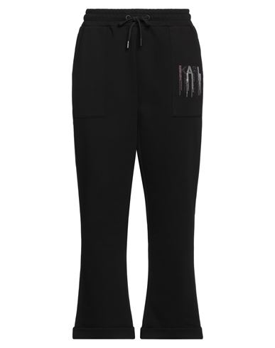 Shop Karl Lagerfeld Woman Pants Black Size S Organic Cotton, Polyester