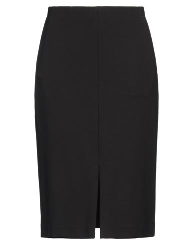 Shop Karl Lagerfeld Woman Midi Skirt Black Size 4 Viscose, Polyamide, Elastane
