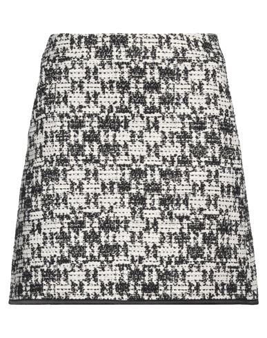 Shop Karl Lagerfeld Woman Mini Skirt Off White Size 4 Acrylic, Polyester, Wool, Cotton