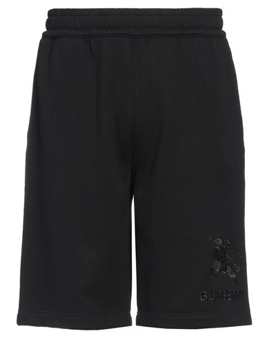 Shop Burberry Man Shorts & Bermuda Shorts Black Size M Cotton