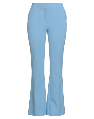 Simona Corsellini Woman Pants Sky Blue Size 10 Polyester, Viscose, Cotton, Elastane In Blue