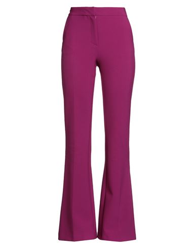 Simona Corsellini Woman Pants Mauve Size 8 Polyester, Viscose, Cotton, Elastane In Purple