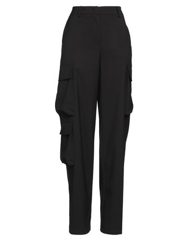 Icona By Kaos Woman Pants Black Size 6 Polyester, Viscose, Wool, Elastane