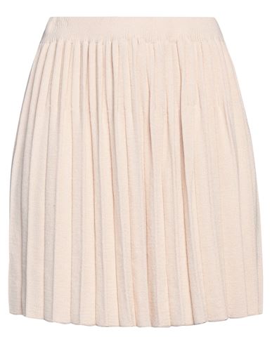 Croche Crochè Woman Mini Skirt Ivory Size S Merino Wool, Acrylic In Brown