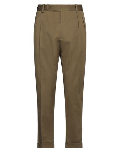 Hōsio Man Pants Military Green Size 34 Cotton, Elastane
