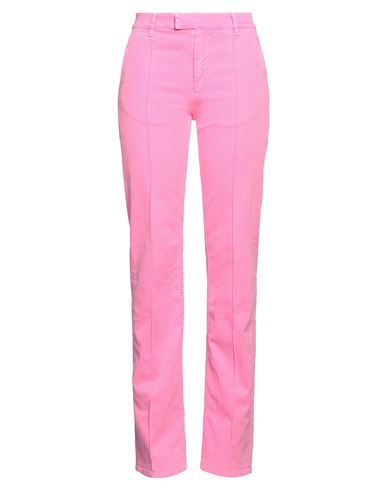 Shop Mm6 Maison Margiela Woman Jeans Fuchsia Size 4 Cotton, Elastane In Pink
