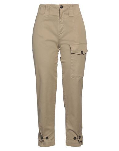 Pinko Woman Pants Khaki Size 6 Cotton, Elastane