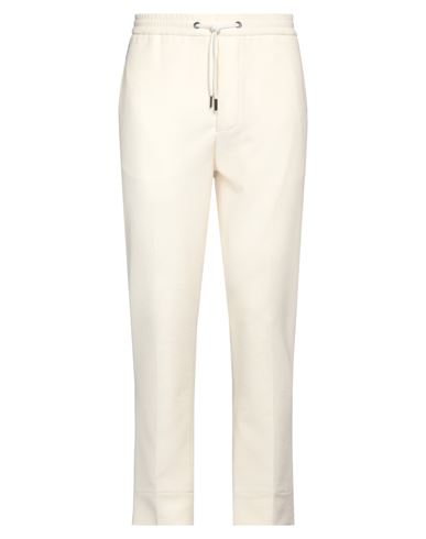 Shop Hōsio Man Pants Ivory Size 34 Polyester, Viscose, Elastane In White