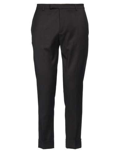Hōsio Man Pants Black Size 38 Wool, Polyester, Elastane