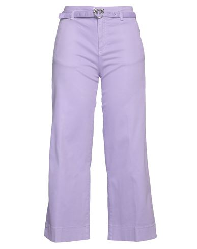 Pinko Woman Pants Light Purple Size 32 Cotton, Elastane
