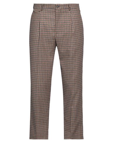 Manuel Ritz Man Pants Brown Size 40 Virgin Wool, Polyester, Elastane