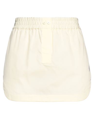 Attico The  Woman Mini Skirt Light Yellow Size 2 Cotton