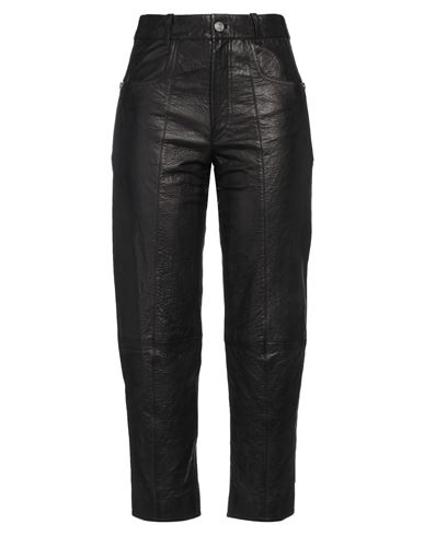Shop Isabel Marant Woman Pants Black Size 10 Lambskin