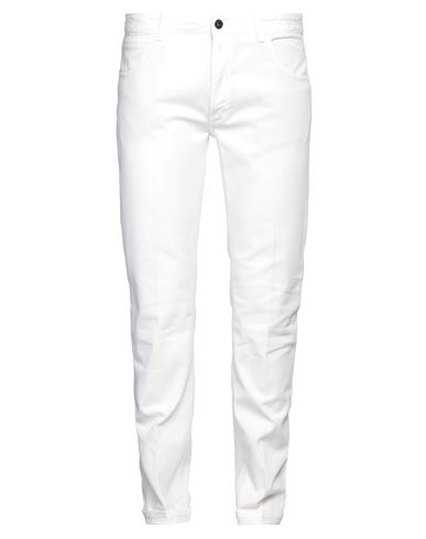 Sparvieri Man Jeans White Size 38 Cotton, Elastane