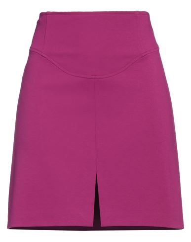 Pinko Woman Mini Skirt Deep Purple Size 8 Viscose, Polyamide, Elastane