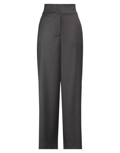 Shop Maria Vittoria Paolillo Mvp Woman Pants Lead Size 10 Polyester, Wool, Elastane In Grey