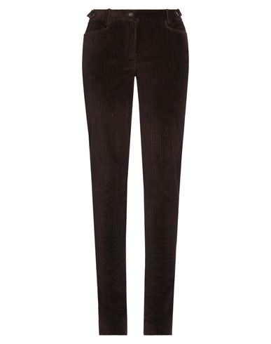 Shop Dolce & Gabbana Woman Pants Dark Brown Size 8 Cotton, Elastane