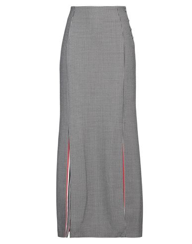 Shop Thom Browne Woman Maxi Skirt Black Size 4 Wool