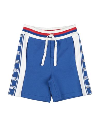 Dolce & Gabbana Toddler Boy Shorts & Bermuda Shorts Blue Size 4 Cotton, Polyester, Elastane In Blue