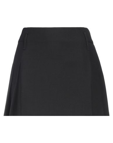 Ambush Woman Mini Skirt Black Size 6 Virgin Wool