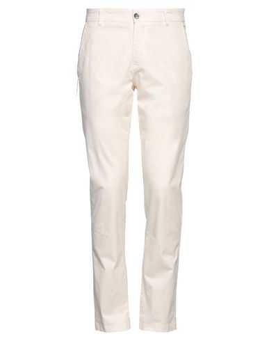 Shop Bob Man Pants Off White Size 32 Cotton, Elastane