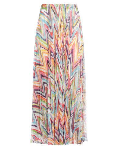 Missoni Woman Maxi Skirt Yellow Size M Polyester In Multi