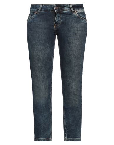Liu •jo Woman Jeans Blue Size 28 Cotton, Lycra In Blue