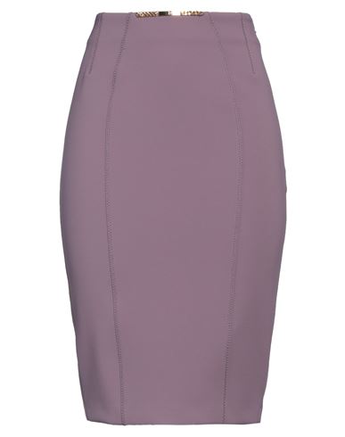 Elisabetta Franchi Woman Midi Skirt Light Purple Size 4 Polyester, Elastane