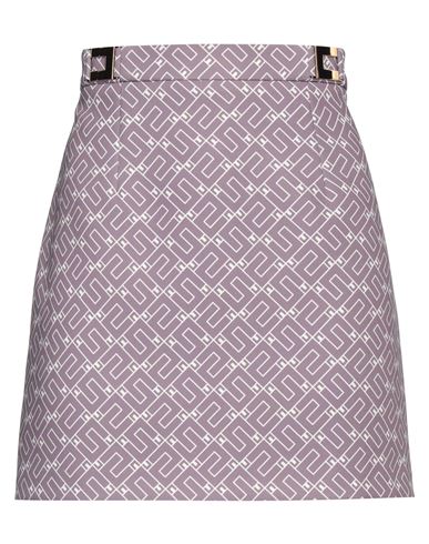 Elisabetta Franchi Woman Mini Skirt Dove Grey Size 6 Polyester, Elastane
