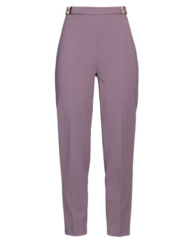 Elisabetta Franchi Woman Pants Mauve Size 6 Polyester, Elastane In Purple
