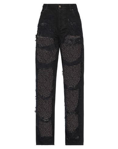 Shop Darkpark Woman Pants Black Size 27 Cotton, Polyester, Glass, Elastane