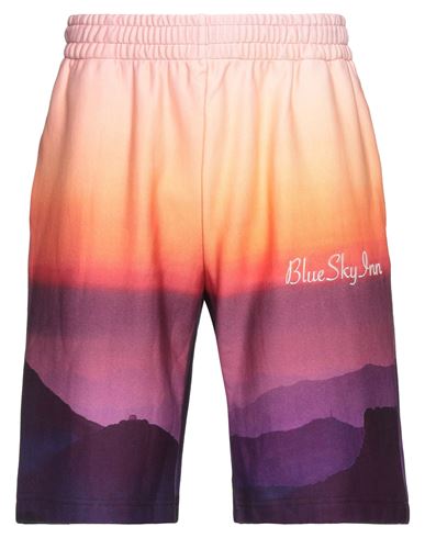 Blue Sky Inn Man Shorts & Bermuda Shorts Orange Size M Cotton