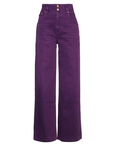 Shop Ulla Johnson Woman Jeans Mauve Size 28 Cotton In Purple