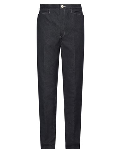 Thom Browne Man Jeans Blue Size 3 Cotton In Black