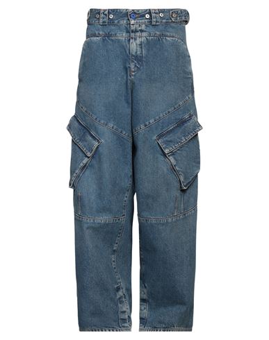 Marcelo Burlon County Of Milan Marcelo Burlon Man Jeans Blue Size M Cotton, Polyester In Blue