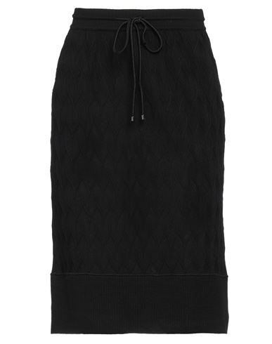 Shop Missoni Woman Mini Skirt Black Size 12 Wool, Viscose, Polyamide, Elastane