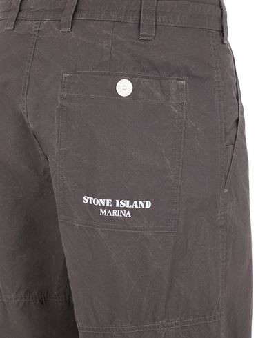 Stone Island Junior Compass-badge cargo shorts - Grey