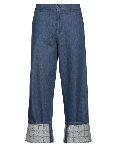 Shop Jw Anderson Man Jeans Blue Size 34 Cotton