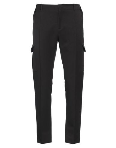 DANIELE ALESSANDRINI DANIELE ALESSANDRINI MAN PANTS BLACK SIZE 36 POLYESTER, ELASTANE 