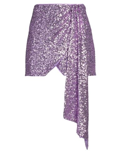 Pinko Woman Mini Skirt Mauve Size M Polyamide, Elastane In Purple
