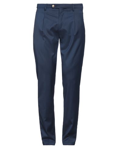 Shop Sparvieri Man Pants Navy Blue Size 36 Polyester, Viscose, Elastane