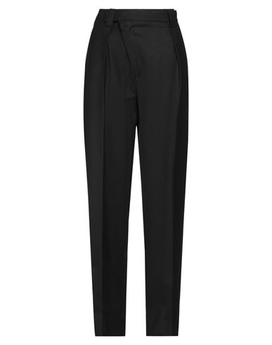 Shop Victoria Beckham Woman Pants Black Size 8 Polyester, Virgin Wool, Elastane