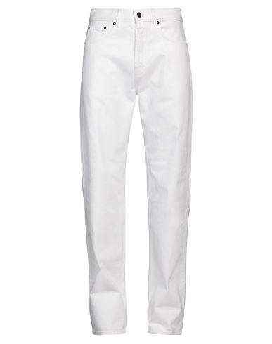 Shop Jacquemus Man Jeans White Size 30 Cotton