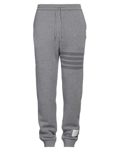 Shop Thom Browne Man Pants Grey Size 4 Virgin Wool