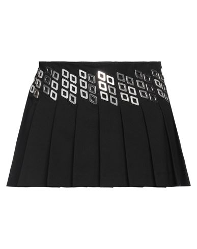 Shop Dion Lee Woman Mini Skirt Black Size 4 Polyester, Wool
