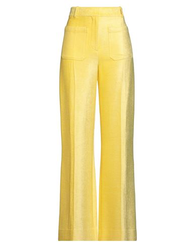 Shop Victoria Beckham Woman Pants Yellow Size 6 Viscose, Cotton, Modal